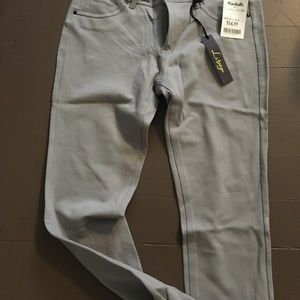 Grey stretch skinny leg jeans